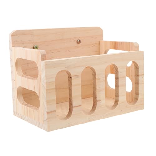 JOINPAYA Holz Futterstation für Kleintiere Multifunktionale Heuraufe für Meerschweinchen und Chinchillas Wasserdichtes Langlebiges Design für Fütterung für Käfige und Ausläufe von JOINPAYA