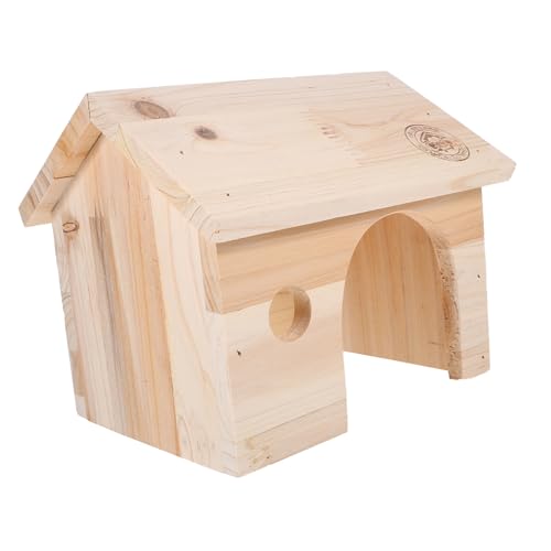 JOINPAYA Holz Hamster Hütte Rutin-hühnernest Hideout Käfig Meerschweinchen Versteck Tierbedarf Spielplatz Schlafhaus Für Kleine Haustiere von JOINPAYA
