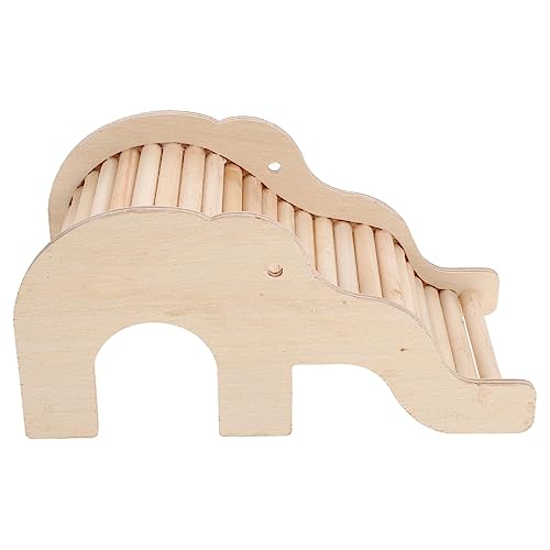 JOINPAYA Holz Hamsterhaus Mit Kletterleiter Für Kleintiere Natürliche Holz Spielzeug Versteck Für Haustiere Gemütliches Schlafnest Zum Entspannen Und Spielen von JOINPAYA