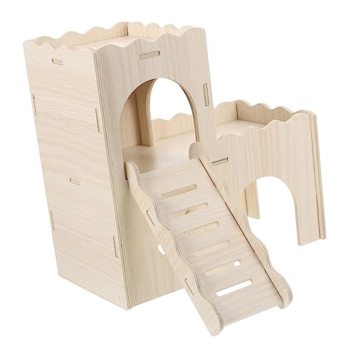 JOINPAYA Holz Hamsterversteck mit Leiter Wellenförmiges DIY Nagetierhaus für Hamster Meerschweinchen und Kleine Haustiere Strapazierfähiges Spiel und Ruhehaus Labyrinth für Kleintiere JOINPAYA Holz Hamsterversteck mit Leiter Wellenförmiges DIY Nagetierhaus für Hamster Meerschweinchen und Kleine Haustiere Strapazierfähiges Spiel und Ruhehaus Labyrinth für Kleintiere von JOINPAYA