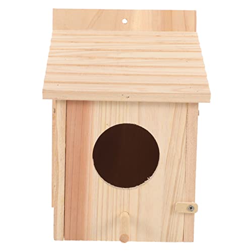 JOINPAYA Holz Vogelhaus Für Garten Nistkasten Aus Unbehandeltem Holz Hängend Für Kleine Perfektes Für Vogel Und Langlebig Für Draußen JOINPAYA Holz Vogelhaus Für Garten Nistkasten Aus Unbehandeltem Holz Hängend Für Kleine Perfektes Für Vogel Und Langlebig Für Draußen von JOINPAYA