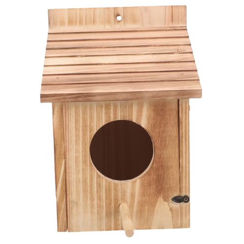 JOINPAYA Holz Vogelhaus für Draußen Kreatives Nistkasten Design zur Vogelzucht Aufhängbar mit Stabiler Schnur für Garten und Sicher und Gemütlich von JOINPAYA