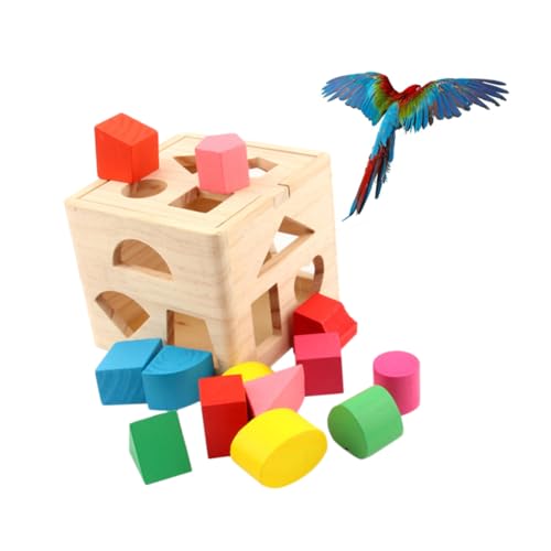 JOINPAYA Holz Blockwurfspielzeug Für Papageien Kreatives Und Lehrreiches Spielzeug Für Kleine Vögel Für Cockatiels Und Wellensittiche Fördert Spaß Und Bewegung JOINPAYA Holz Blockwurfspielzeug Für Papageien Kreatives Und Lehrreiches Spielzeug Für Kleine Vögel Für Cockatiels Und Wellensittiche Fördert Spaß Und Bewegung von JOINPAYA