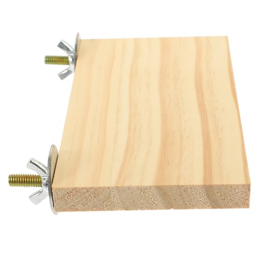 JOINPAYA Holzplattform für Papageien Natürlicher Vogelständer aus Robustem Holz für Kleine und Mittelgroße Vögel Fördert Gesunde Fußmuskulatur und Bietet Spielplatz im Käfig von JOINPAYA
