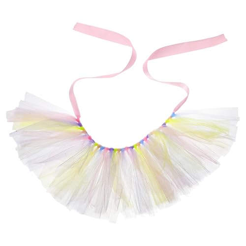 JOINPAYA Hunde Tutu Kleid für Kleine Hunde Regenbogen Tutu Rock für Indoor Ostern Atmungsaktive und Bequeme Hundekleidung für Haustierpartys und Feiern von JOINPAYA