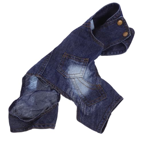 JOINPAYA Hundehose aus Denim mit Trägern für Kleine Hunde Jeans für Haustiere Spazieren Joggen für Besondere Anlässe Bequem und Sicher zu Tragen Einfach Anzuziehen mit Knopfverschluss JOINPAYA Hundehose aus Denim mit Trägern für Kleine Hunde Jeans für Haustiere Spazieren Joggen für Besondere Anlässe Bequem und Sicher zu Tragen Einfach Anzuziehen mit Knopfverschluss von JOINPAYA
