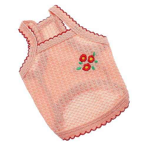 JOINPAYA Hundeweste Für Kleine Atmungsaktive Und Weiche Haustierkleidung Mit Blumenstickerei Für Strand Und Parkbesuche XL von JOINPAYA