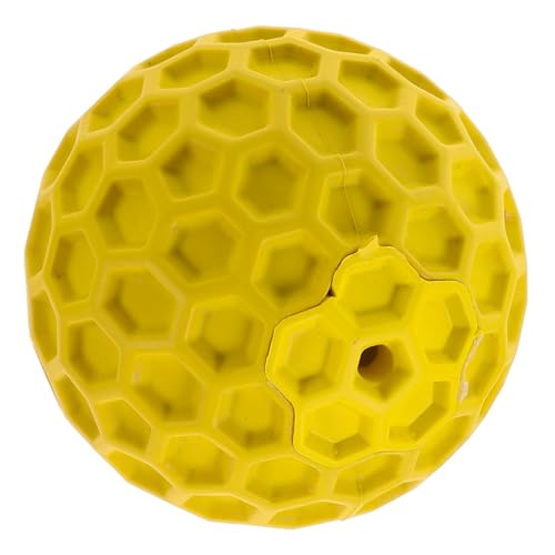 JOINPAYA Hundezahnreinigungsspielzeug für Welpen Robuster Gummiball mit Geräuschfunktion Interaktives für Kleine für Drinnen und Draußen Fördert Zahnpflege und Training von JOINPAYA