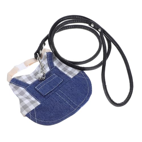 JOINPAYA Kaninchenkätzchengurt kleines Katzengeschirr Katzenhunde Weste kleines Hasengeschirr Hasenkleidung Weste für Katzen Kaninchen-Outfit Kätzchenleine Stoff Blue JOINPAYA Kaninchenkätzchengurt kleines Katzengeschirr Katzenhunde Weste kleines Hasengeschirr Hasenkleidung Weste für Katzen Kaninchen-Outfit Kätzchenleine Stoff Blue von JOINPAYA