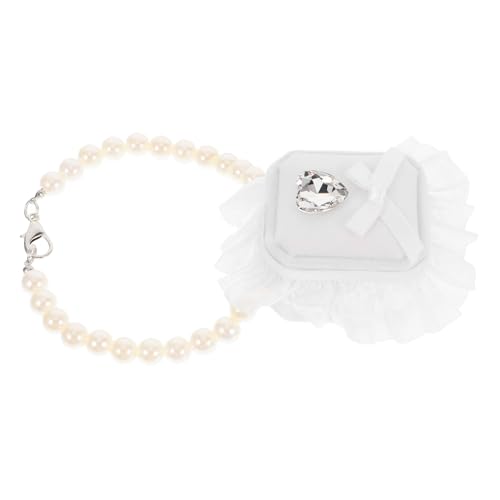 JOINPAYA Kasten Aufbewahrungsbox für Verlobungsringe Ringhalter für Hundehalsband hochzeit schmuckschatulle Ringträgerhalter Ringhalter Hund Eheringhalter Polyester Weiß JOINPAYA Kasten Aufbewahrungsbox für Verlobungsringe Ringhalter für Hundehalsband hochzeit schmuckschatulle Ringträgerhalter Ringhalter Hund Eheringhalter Polyester Weiß von JOINPAYA