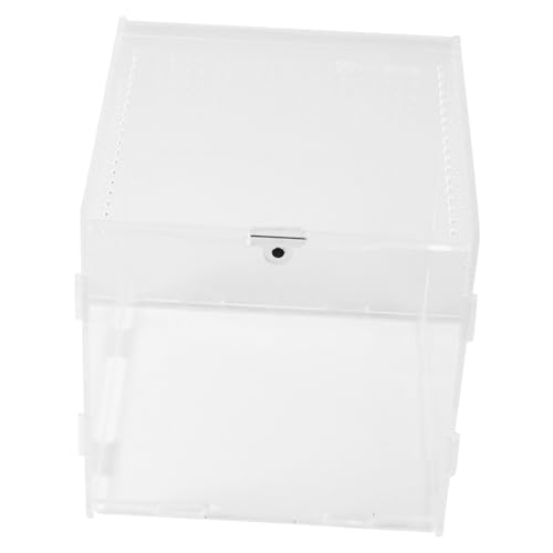 JOINPAYA Kasten Spinnen-Terrarium Zucht Haustier Reptil Container Schlange Fütterung Schleichtiere Kleines Eidechsenbecken Spinnengehege Geckobecken Geckokäfig Acryl von JOINPAYA
