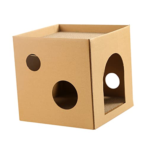 JOINPAYA Katze Kratzbrett Katzenhaus Tragbare Wellpappe Katzenkratzbox Multifunktionales für Katzen und Kätzchen für Drinnen Schont Möbel und Sorgt für Spielspaß JOINPAYA Katze Kratzbrett Katzenhaus Tragbare Wellpappe Katzenkratzbox Multifunktionales für Katzen und Kätzchen für Drinnen Schont Möbel und Sorgt für Spielspaß von JOINPAYA