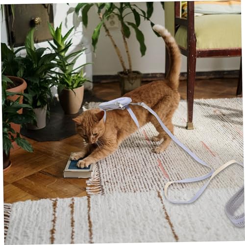JOINPAYA Katzen Geschirr mit Rucksack Verstellbares Katzengeschirr und Leine Leichtes Ausbruchsicheres Kitten Harness für Kleine Hunde und Katzen Praktische Tierleine für und Kontrolle von JOINPAYA