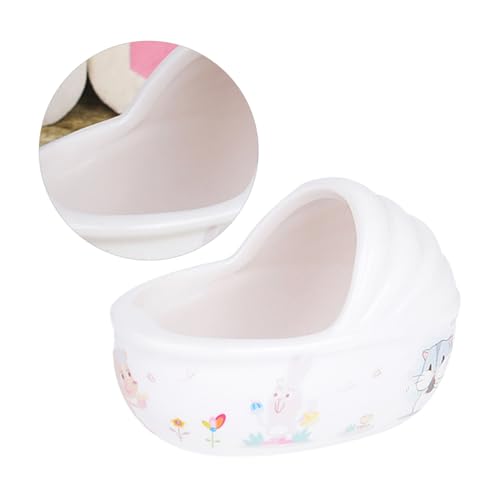 JOINPAYA Keramik Hamsterbadewanne Niedliches Badewannen Design Reinigungsbecken für Kleine Hamster Sicheres Kreatives Badezubehör Haustierpflege Zufällige Farbe Zufällige Farbe von JOINPAYA