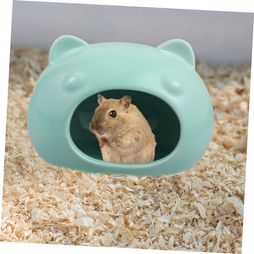 JOINPAYA Keramik Hamsterhaus Kühlendes Versteck für Zwerghamster und Meerschweinchen Cartoon Design Kleintier Versteck Haustier Zubehör für Käfig Kleines Tier Schlaf und Spielhaus in von JOINPAYA