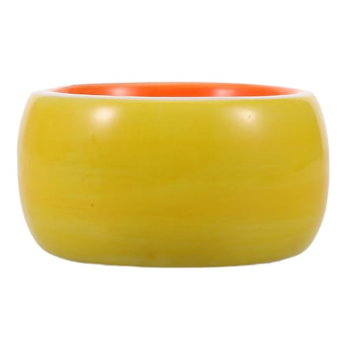 JOINPAYA Keramische Hamster Futterschale Orange Multifunktionale Futter und Wasserschale für Kleine Tiere Wie Hamster und Kaninchen für Täglichen Gebrauch von JOINPAYA