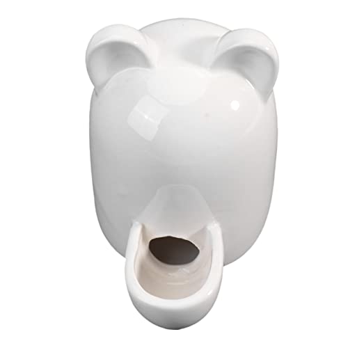 JOINPAYA Kleine Haustier Trinkschale Mit Cartoon Katzenohren Keramik Wasserspender Für Hamster Und Kleine Katzen Automatischer Futterautomat Für Haustiere Weiß von JOINPAYA