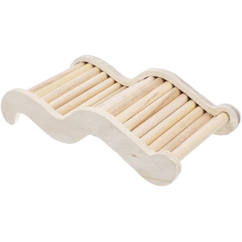 JOINPAYA Kleine Holzleiter für Hamster und Kleintiere Multifunktionales Kletterspielzeug für Meerschweinchen Zwerghamster und Ratten Fördert Bewegung und Spielspaß Zufällige Farbe von JOINPAYA