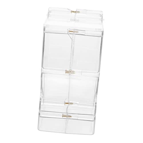 JOINPAYA Kleintier Futterspender für Hamster Automatischer Transparenter Futterbehälter aus Robustem Material für Kleine Haustiere Befestigungsschrauben JOINPAYA Kleintier Futterspender für Hamster Automatischer Transparenter Futterbehälter aus Robustem Material für Kleine Haustiere Befestigungsschrauben von JOINPAYA
