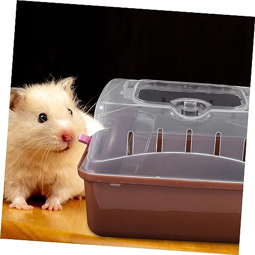 JOINPAYA Kleintier Tragebox mit Klarem Sichtfenster Stabilem Kunststoff Geeignet für Hamster Mäuse Igel Kaninchen und Andere Kleine Haustiere für Sicheren Transport und Ausflüge von JOINPAYA