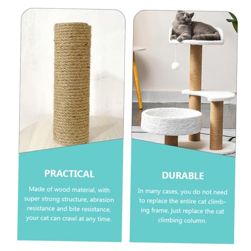 JOINPAYA Kratzbaum Ersatzsäule aus Massivem Holz mit Natürlichem Hanfseil Robustes DIY Katzenkletterposten Zubehör für Sicheres Krallenwetzen und Spielspaß JOINPAYA Kratzbaum Ersatzsäule aus Massivem Holz mit Natürlichem Hanfseil Robustes DIY Katzenkletterposten Zubehör für Sicheres Krallenwetzen und Spielspaß von JOINPAYA