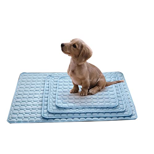 JOINPAYA Kühlmatte für Haustiere Atmungsaktive Selbstkühlende Decke für Hunde und Katzen Blau für Sommer mit EIS Seidenmaterial für Angenehme Abkühlung JOINPAYA Kühlmatte für Haustiere Atmungsaktive Selbstkühlende Decke für Hunde und Katzen Blau für Sommer mit EIS Seidenmaterial für Angenehme Abkühlung von JOINPAYA
