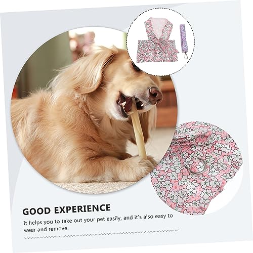 JOINPAYA Leichtes Hundegeschirr und Leine Set mit Verstellbarem Brustgeschirr Bequemem Griff und Modischem Blumenkleid Passend für Welpen und Kleine Hunde für Outdoor und Alltag von JOINPAYA