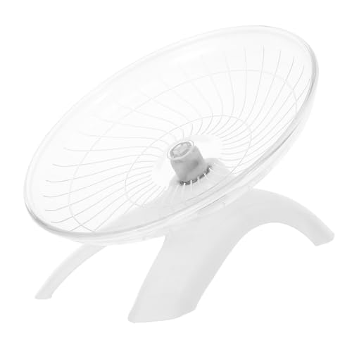 JOINPAYA Leises Hamsterrad in Saucer Form Geräuscharmes Laufrad aus Nagerspielzeug für Hamster Rennmäuse Igel und Andere Kleintiere Rutschfestes Trainingsrad für Gesunde Bewegung von JOINPAYA