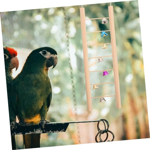 JOINPAYA Naturholz Hamster Kletterleiter Vogelspielzeug Stufig für Wellensittiche Papageien Kleine Vögel und Hamster zum Klettern und Hängen von JOINPAYA