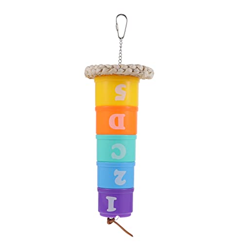 JOINPAYA Pet Bird Chewing Toy Kreatives Papagei Spielzeug Für Vögel Kauen Und Spielen Fördert Die Aktivität Wohlbefinden Ihrer Haustiere Zufällige Farbwahl von JOINPAYA
