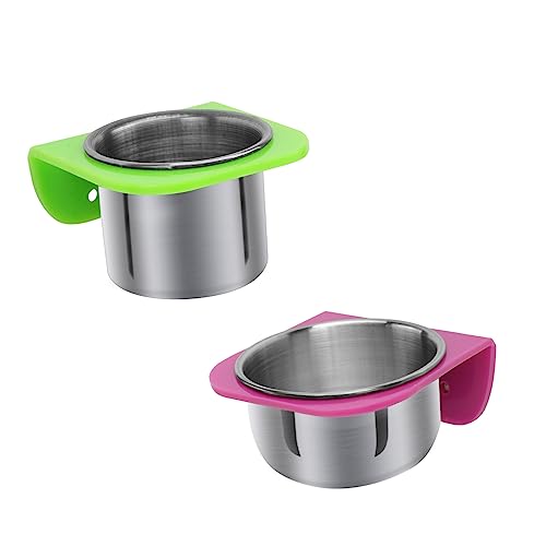 JOINPAYA Parrot Food Cup Leicht und Robust Multifunktionaler Futter und Trinkbecher für Vögel und Kleintiere Umweltfreundlich Vogelbad Nutzbar Design für Käfig und von JOINPAYA