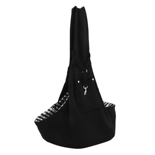 JOINPAYA Pet Dog Sling Carrier Verstellbare Tragetasche mit Atmungsaktivem Mesh für Kleine Haustiere Ergonomisches Design für Outdoor Aktivitäten Sicherer Schwarz von JOINPAYA