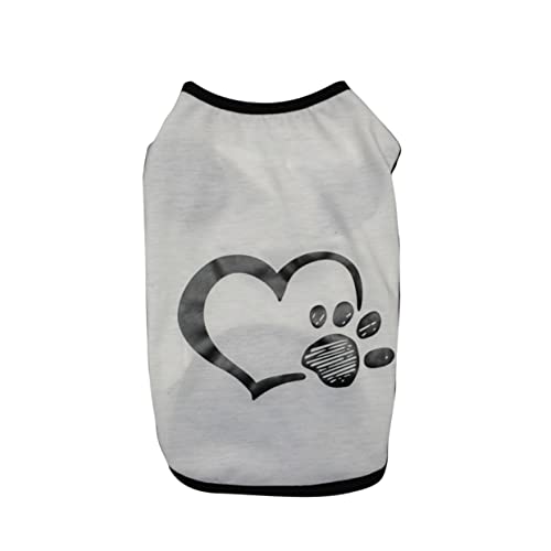 JOINPAYA Pet Love Fußabdruckweste Für Hunde Pullover Für Haustier Outfits Xx Hundezubehör Welpenmäntel Für Kleine Hunde Fellpflegewesten Haustierkleidung Hundepullover Plüsch Süße JOINPAYA Pet Love Fußabdruckweste Für Hunde Pullover Für Haustier Outfits Xx Hundezubehör Welpenmäntel Für Kleine Hunde Fellpflegewesten Haustierkleidung Hundepullover Plüsch Süße von JOINPAYA