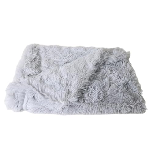 JOINPAYA Plüsch Haustier Matte Doppel lagig Weiche Kuscheldecke für Hunde Katzen Atmungsaktiv Leicht Tragbar Vielseitig Nutzbar als Haustierbett Kissen und Reisedecke von JOINPAYA