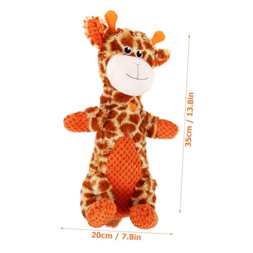 JOINPAYA Plüsch Hundespielzeug Giraffenform Kauspielzeug mit Quietschfunktion Interaktives Beschäftigungsspielzeug für Welpen aus Weichem Plüsch Fördert Zahnpflege und Bewegung JOINPAYA Plüsch Hundespielzeug Giraffenform Kauspielzeug mit Quietschfunktion Interaktives Beschäftigungsspielzeug für Welpen aus Weichem Plüsch Fördert Zahnpflege und Bewegung von JOINPAYA