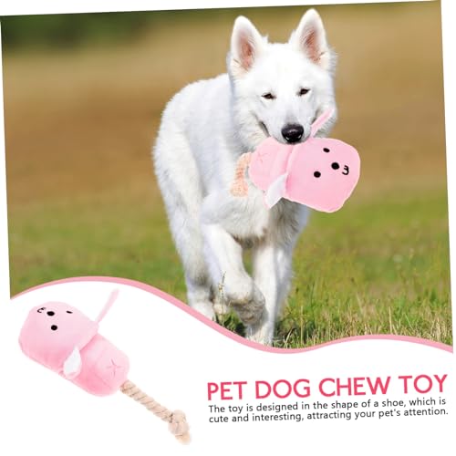 JOINPAYA Quietschendes Hundespielzeug Molar Toy Schuhförmiges Kauspielzeug für Welpen Fördert Zahnpflege Beißtspielzeug für Kleine bis Große Hunde Spielerisch Belohnung und Training JOINPAYA Quietschendes Hundespielzeug Molar Toy Schuhförmiges Kauspielzeug für Welpen Fördert Zahnpflege Beißtspielzeug für Kleine bis Große Hunde Spielerisch Belohnung und Training von JOINPAYA