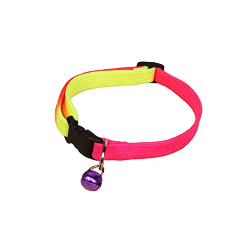 JOINPAYA Rainbow Haustierhalsband Mit Glocke Für Und Verstellbares Und Personalisierbares Zufälligen Für Niedliche Haustiere von JOINPAYA