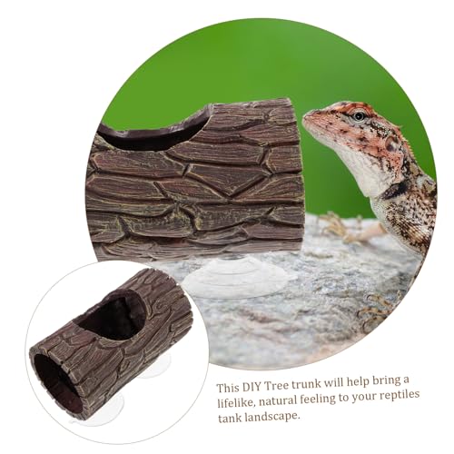 JOINPAYA Reptilien Versteck aus Resin mit Hohlem Baumstamm Design Höhle für Terrarien Dunkler Rückzugsort für Eidechsen und Kleine Kleintiere Dekoratives Habitat für Reptilien und Garnelen JOINPAYA Reptilien Versteck aus Resin mit Hohlem Baumstamm Design Höhle für Terrarien Dunkler Rückzugsort für Eidechsen und Kleine Kleintiere Dekoratives Habitat für Reptilien und Garnelen von JOINPAYA