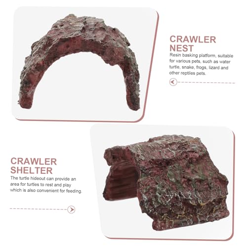 JOINPAYA Reptilienversteck aus Resin Terrarium Höhle für Schildkröten Kleine Eidechsen Frösche und Schlangen Natürliches Basking Plateau Stressminderndes Rückzugsgebiet im Aquarium JOINPAYA Reptilienversteck aus Resin Terrarium Höhle für Schildkröten Kleine Eidechsen Frösche und Schlangen Natürliches Basking Plateau Stressminderndes Rückzugsgebiet im Aquarium von JOINPAYA