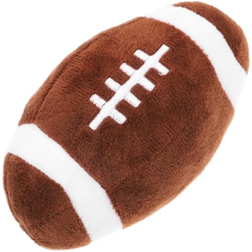 JOINPAYA Rugby- Für Haustiere Hundekauspielzeug Quietschender Hund Haustierspielzeug Backenzahn Lustige Hundespielzeuge Hundeball Zahnen Groß Kauball Für Hunde Welpe Kaffee Plüsch von JOINPAYA