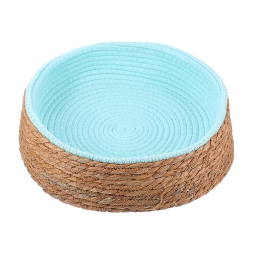 JOINPAYA Rundes Katzenbett aus Rattan Handgefertigtes Atmungsaktives Haustiernest für Kleine Hunde und Katzen Grünes Kratzfestes Schlafkissen für Gemütliche Ruhezeiten JOINPAYA Rundes Katzenbett aus Rattan Handgefertigtes Atmungsaktives Haustiernest für Kleine Hunde und Katzen Grünes Kratzfestes Schlafkissen für Gemütliche Ruhezeiten von JOINPAYA