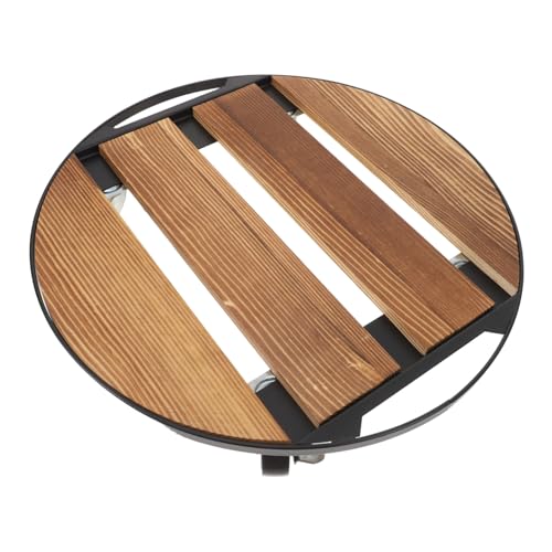 JOINPAYA Rundes Pflanzentablett Aus Holz Mit Rädern, Rollender Pflanzenständer, Blumentöpfe Für Den Innenbereich, Beweglicher Pflanzenhalter, Pflanzenwagen, Pflanzenroller-Basis JOINPAYA Rundes Pflanzentablett Aus Holz Mit Rädern, Rollender Pflanzenständer, Blumentöpfe Für Den Innenbereich, Beweglicher Pflanzenhalter, Pflanzenwagen, Pflanzenroller-Basis von JOINPAYA