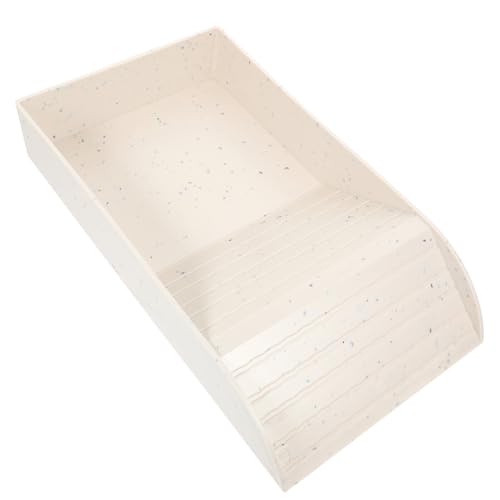 JOINPAYA Schildkrötenfutter Und Wassernapf Für Reptilien Stabile Kletterplattform Mit Sonnenbadebereich Für Aquarien Und Terrarien Granite Grey von JOINPAYA
