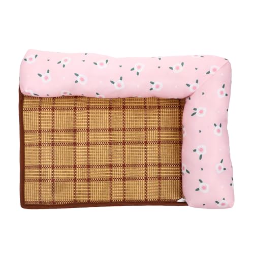 JOINPAYA Sommermatte kühlendes Haustierbett Hundekühlmatte groß klein Kühlung mit kühlmatten für Haustiere Cooling mat for Dogs Sommerschlafmatte für Haustiere Hund Sommer pad Stoff rot von JOINPAYA