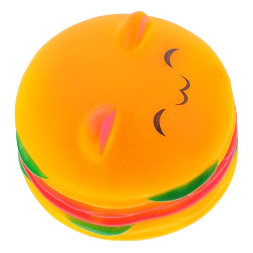 JOINPAYA Squeaky Hamburger Kauspielzeug für Simuliertes Fast Food zur Zahnpflege und Interaktiven Beschäftigung und Sicheres Haustier für Welpen und Kleine von JOINPAYA