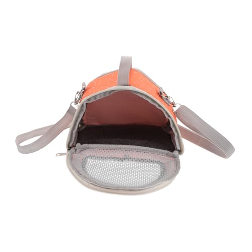 JOINPAYA Tragbarer Hamsterbeutel Kleiner Tierträgertasche Für Eichhörnchen Chinchilla Outdoor Haustier Sling Atmungsfreie Maschentasche Für Nahrung Und Wasser von JOINPAYA