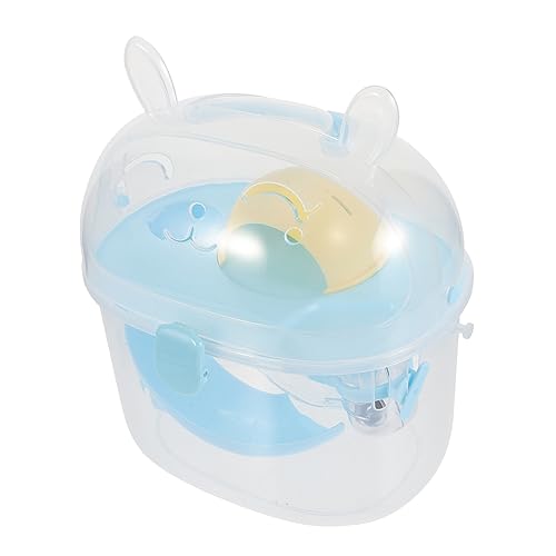 JOINPAYA Tragbarer Hamsterkäfig aus Transparentem Kunststoff Kompakte Transportbox für Hamster Mäuse und Kleine Tiere Leicht und Praktisch für Outdoor Ausflüge und Reisen von JOINPAYA