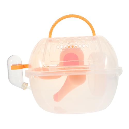 JOINPAYA Tragbarer Hamsterkäfig mit Transparentem Design Atmungsaktiv und Sicher für Kleine Haustiere Wie Hamster Rennmäuse und Meerschweinchen Leicht und Handlich für Unterwegs mit von JOINPAYA