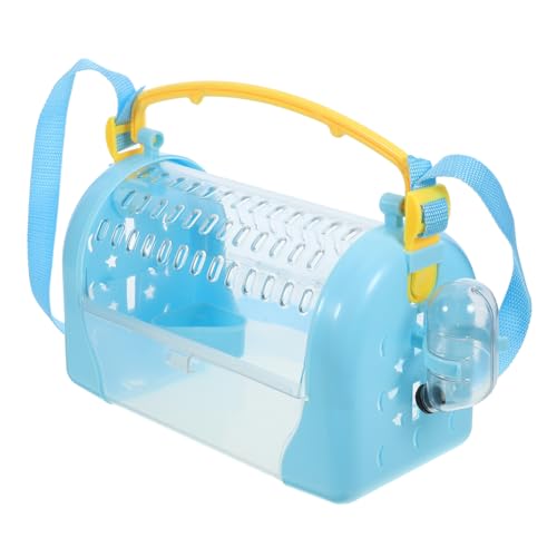 JOINPAYA Tragbarer Transparenter Hamsterkäfig für Kleine Stabiler Kunststoffkäfig mit Wasserflasche und Futterschale für Reisen mit Hamstern Bunten JOINPAYA Tragbarer Transparenter Hamsterkäfig für Kleine Stabiler Kunststoffkäfig mit Wasserflasche und Futterschale für Reisen mit Hamstern Bunten von JOINPAYA