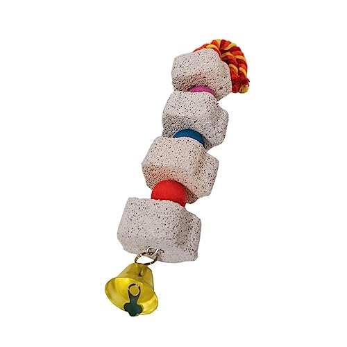 JOINPAYA Hängendes Papagei Spielzeug Für Kleintiere Tragbarer Kaustein Aus Naturmaterial Dekorativ Und Ansprechend Für Stressfreie Beschäftigung Geeignet Für Wellensittiche Und Kleine Papag von JOINPAYA
